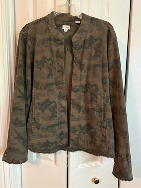 Ecru Lightweight Camo Jacket